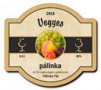 briful barna 70x63 palinkascimke vegyes palinka arany