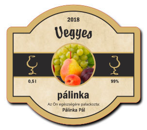 briful barna 70x63 palinkascimke vegyes palinka arany