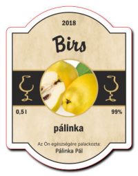 briful barna 70x91 palinkascimke birs palinka