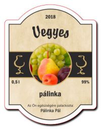 briful barna 70x91 palinkascimke vegyes palinka