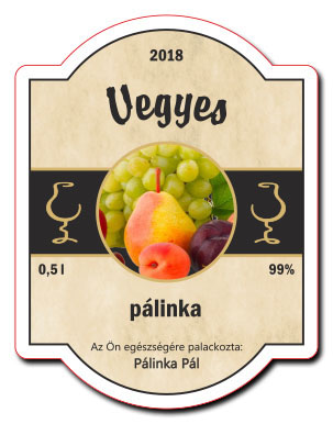 briful barna 70x91 palinkascimke vegyes palinka
