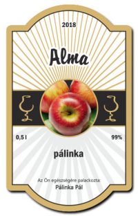 briful csikos 70x115 palinkascimke alma palinka arany