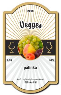 briful csikos 70x115 palinkascimke vegyes palinka arany