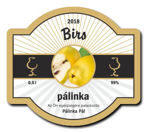 briful csikos 70x63 palinkascimke birs palinka arany