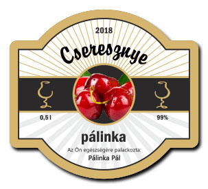 briful csikos 70x63 palinkascimke cseresznye palinka arany