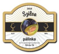 briful csikos 70x63 palinkascimke szilva palinka arany