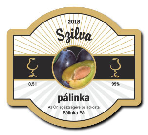 briful csikos 70x63 palinkascimke szilva palinka arany