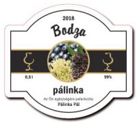 Bodza pálinka címke, 2018
