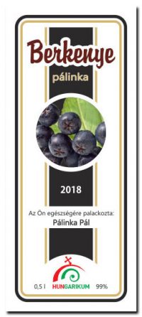 palinkascimke hungar BG berkenye palinka