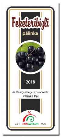 palinkascimke hungar BG feketeribizli palinka