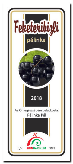 palinkascimke hungar BG feketeribizli palinka