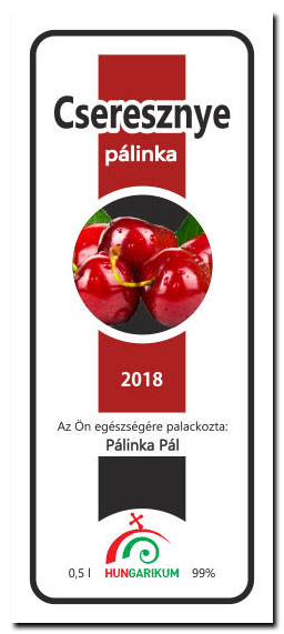palinkascimke hungar RB cseresznye palinka