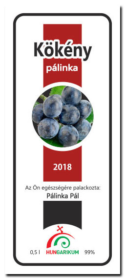 palinkascimke hungar RB kokeny palinka