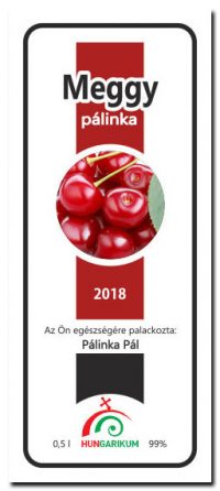 palinkascimke hungar RB meggy palinka
