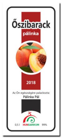 palinkascimke hungar RB oszibarack palinka