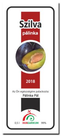 palinkascimke hungar RB szilva palinka